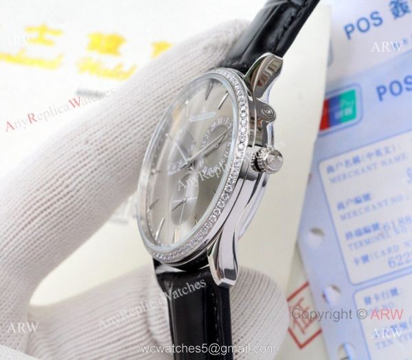 Jaeger-LeCoultre Master Ultra Thin Reserve de Marche Watches Diamond Bezel Blue Dial Jaeger-LeCoultre Master Ultra Thin Reserve de Marche Watches Diamond Bezel Blue Dial