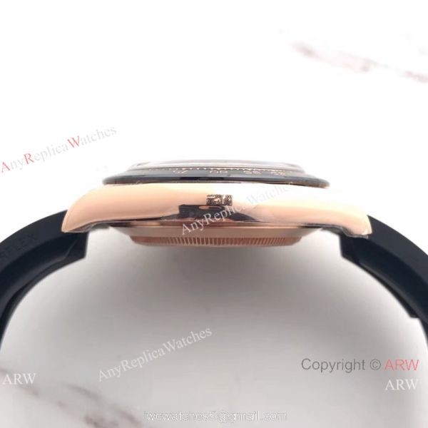 Swiss Grade Rolex Daytona Rose Gold Black Rubber Watch AR Factory Swiss Grade Rolex Daytona Rose Gold Black Rubber Watch AR Factory