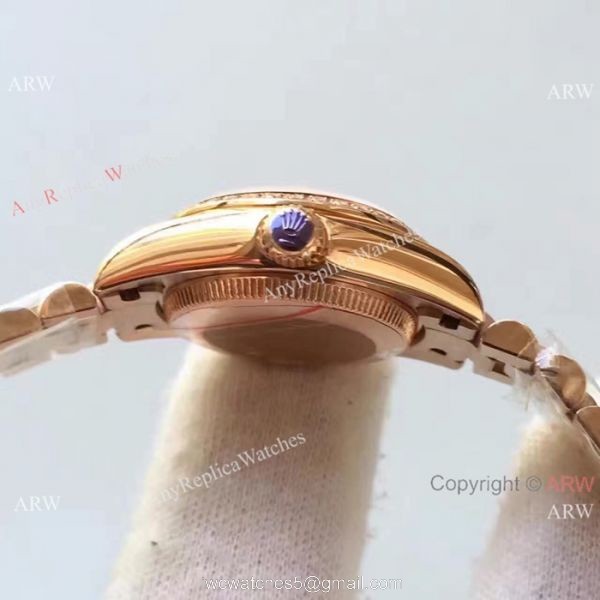 Rolex Lady Datejust 26mm Copy Watch Rose Gold Brown Dial Rolex Lady Datejust 26mm Copy Watch Rose Gold Brown Dial