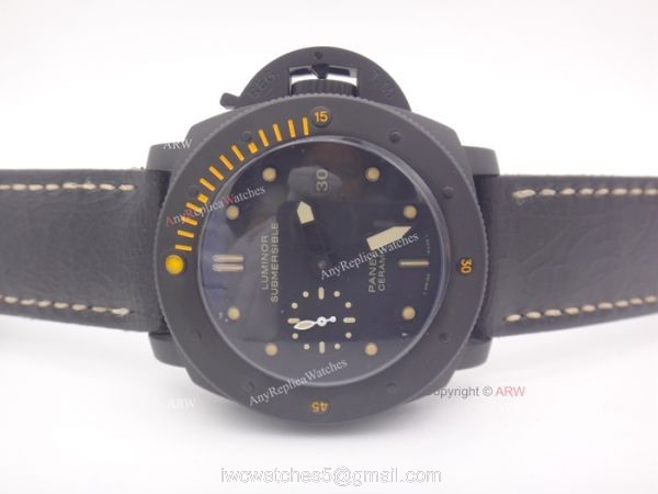 Panerai Luminor Submersible Ceramica PAM508 Replica Watch Brown Markers Panerai Luminor Submersible Ceramica PAM508 Replica Watch Brown Markers