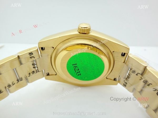 Replica Rolex Yellow Gold Black Onyx Dial Day Date Watch Replica Rolex Yellow Gold Black Onyx Dial Day Date Watch