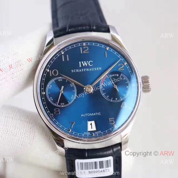 Replica IWC Portugieser 7 days power reserve Watch Blue Dial w/ folding Clasp Replica IWC Portugieser 7 days power reserve Watch Blue Dial w/ folding Clasp