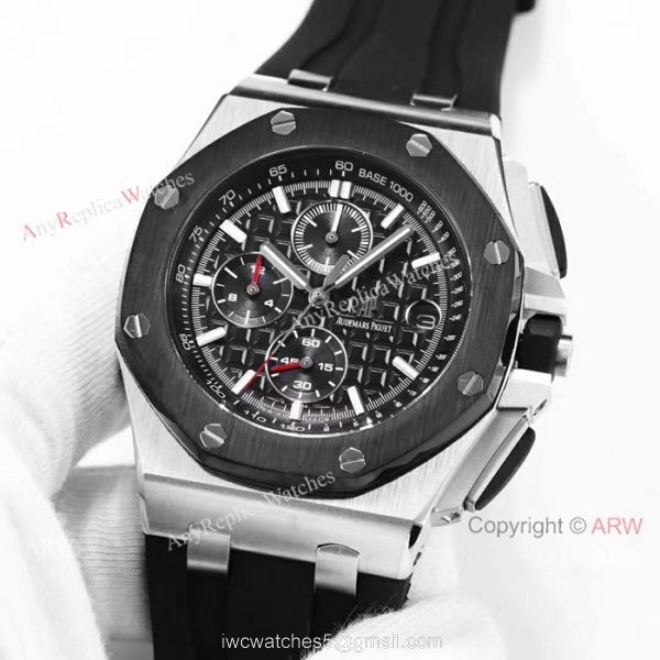 Royal Oak Offshore Replica Audemars Piguet Watches For Sale SS Black Rubber Strap Luxury Watch Royal Oak Offshore Replica Audemars Piguet Watches For Sale SS Black Rubber Strap Luxury Watch
