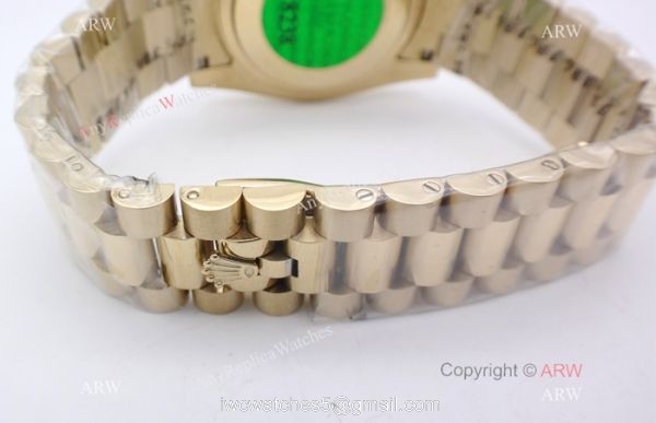 Replica Rolex DateJust All Gold Diamond 36mm Watch President Band Replica Rolex DateJust All Gold Diamond 36mm Watch President Band