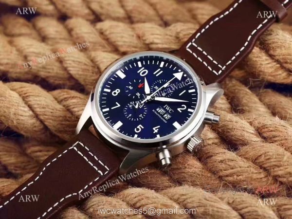 Replica IWC Pilots Chronograph Spitfire Dark Blue Dial Watch at Anyreplicawatch Replica IWC Pilots Chronograph Spitfire Dark Blue Dial Watch at Anyreplicawatch
