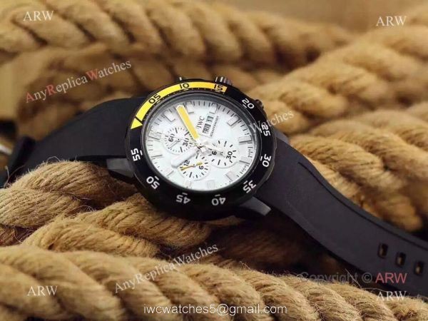 New Replica IWC Aquatimer Chronograph Watch Black Case Rubber Strap New Replica IWC Aquatimer Chronograph Watch Black Case Rubber Strap