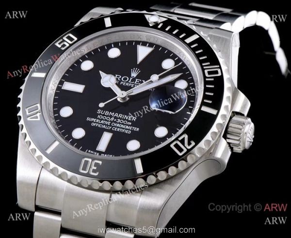 AR Factory Replica Rolex Submariner Black Dial Swiss 2824 Watch 40mm AR Factory Replica Rolex Submariner Black Dial Swiss 2824 Watch 40mm