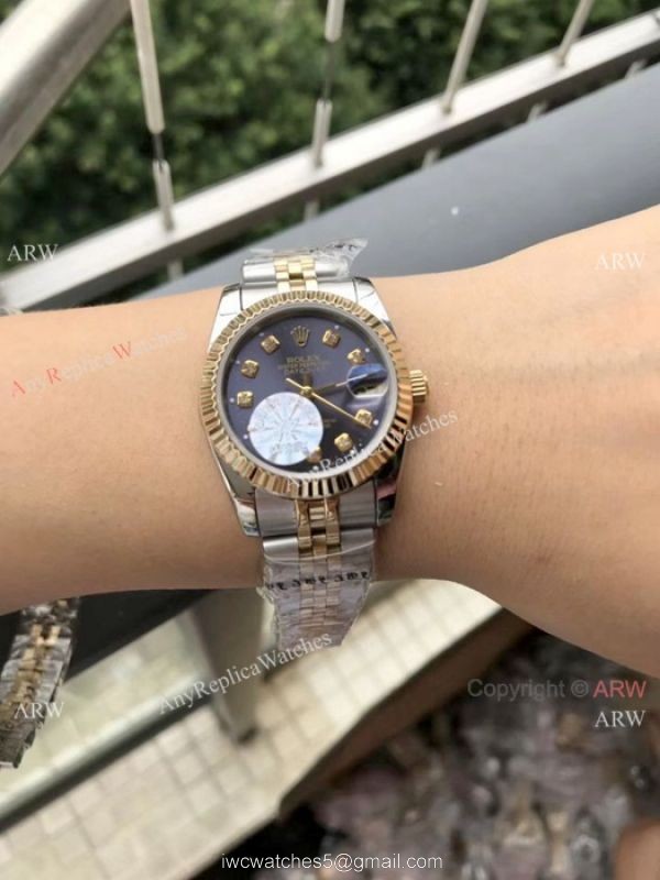 Rolex 16233 Fake Datejust 2-Tone Diamond markers Watch 31mm Rolex 16233 Fake Datejust 2-Tone Diamond markers Watch 31mm