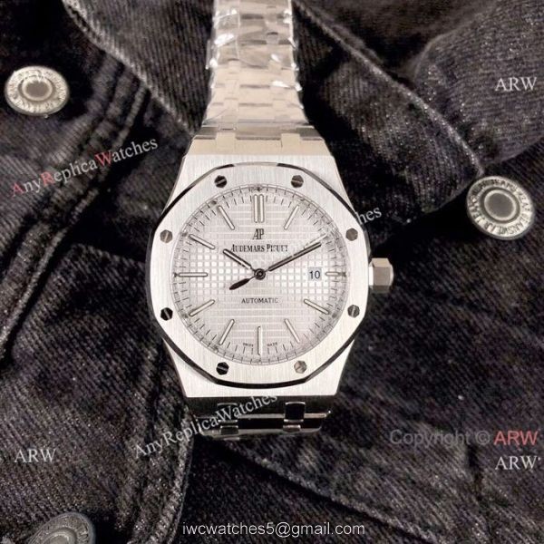 Best Quality Audemars Piguet Royal Oak Replica Watches 42mm Stainless Steel White Face Best Quality Audemars Piguet Royal Oak Replica Watches 42mm Stainless Steel White Face