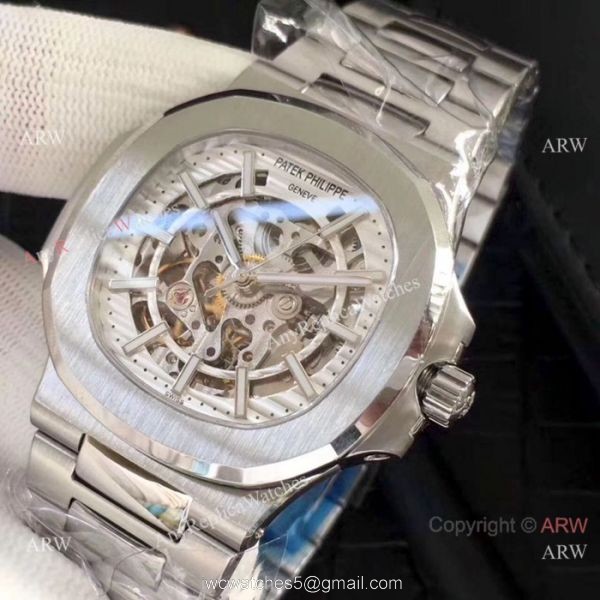 New Copy Patek Philippe Nautilus Stainless Steel Hollow Watches New Copy Patek Philippe Nautilus Stainless Steel Hollow Watches