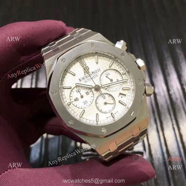Audemars Piguet Royal Oak Sand Case White Dial Watches 44mm AP Watch Audemars Piguet Royal Oak Sand Case White Dial Watches 44mm AP Watch
