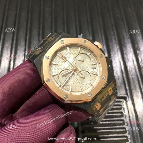 Copy Audemars Piguet Royal Oak 44mm Watches Two Tone Rose Gold Copy Audemars Piguet Royal Oak 44mm Watches Two Tone Rose Gold
