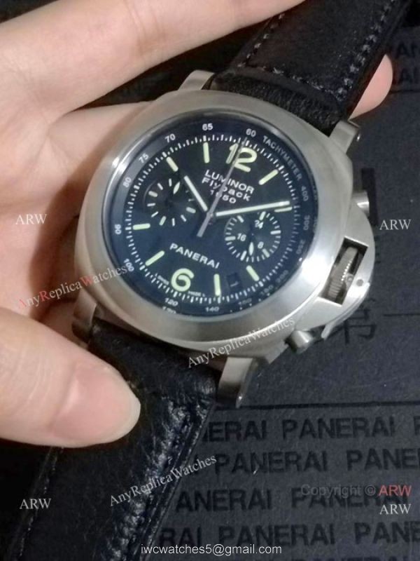 High Quality Panerai Flyback Chronograph Watch Black Dial High Quality Panerai Flyback Chronograph Watch Black Dial