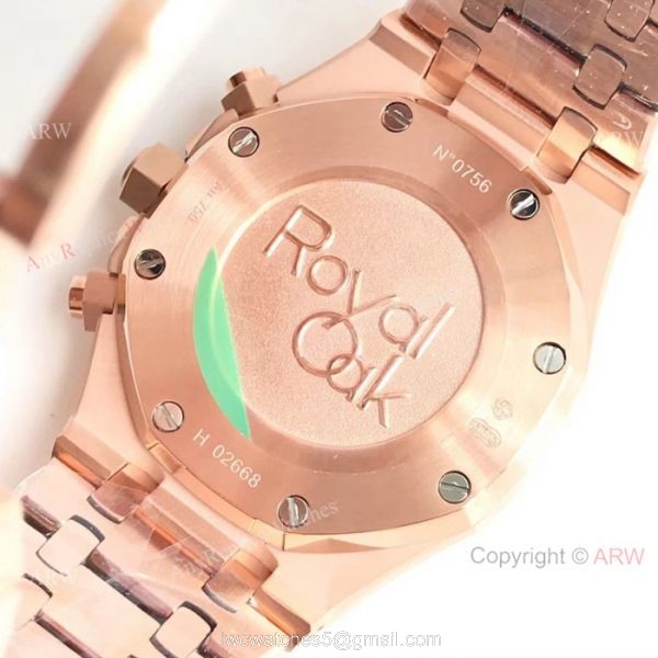 Swiss 7750 Replica Audemars Piguet Royal Oak Rose Gold Chronograph Dial Watches Swiss 7750 Replica Audemars Piguet Royal Oak Rose Gold Chronograph Dial Watches