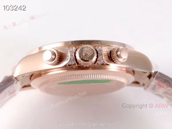 Rose Gold Daytona Rolex Rainbow Replica Watch EX Factory 904L Swiss 7750 Rose Gold Daytona Rolex Rainbow Replica Watch EX Factory 904L Swiss 7750