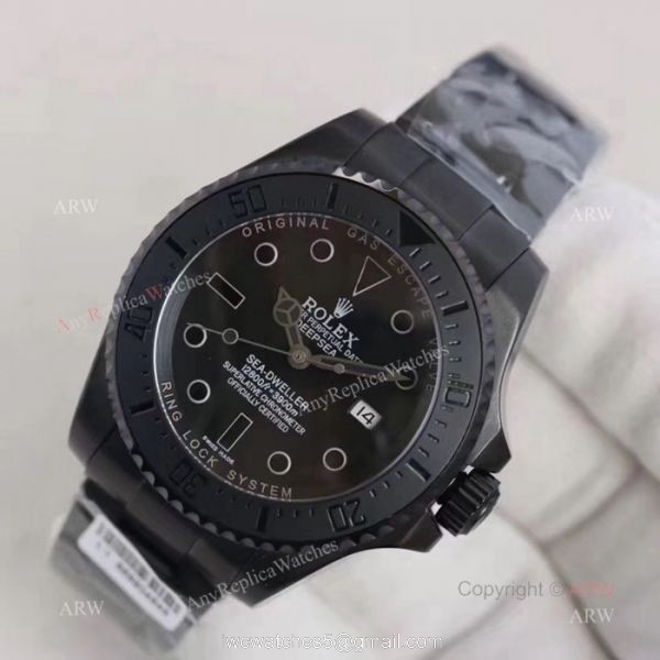 All Black Rolex Deepsea Black Replica Watch 44MM All Black Rolex Deepsea Black Replica Watch 44MM