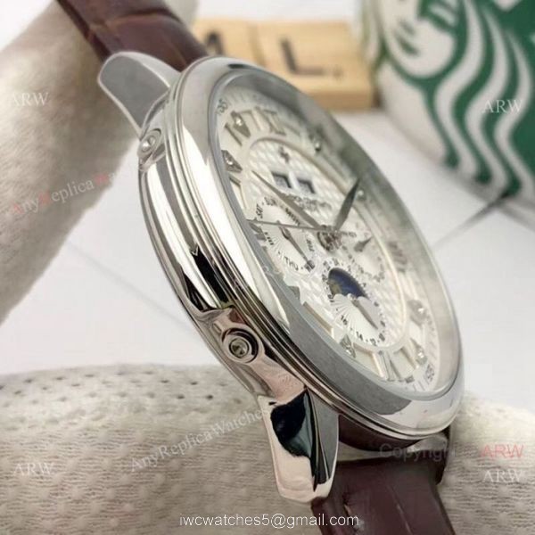 Vacheron Constantin Annual Calendar Moonphase Replica watch SS White Face Vacheron Constantin Annual Calendar Moonphase Replica watch SS White Face