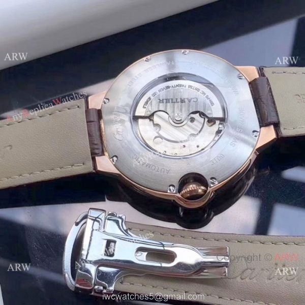 Low Price Cartier Ballon Bleu De Automatic Watches Rose Gold Black Dial Low Price Cartier Ballon Bleu De Automatic Watches Rose Gold Black Dial