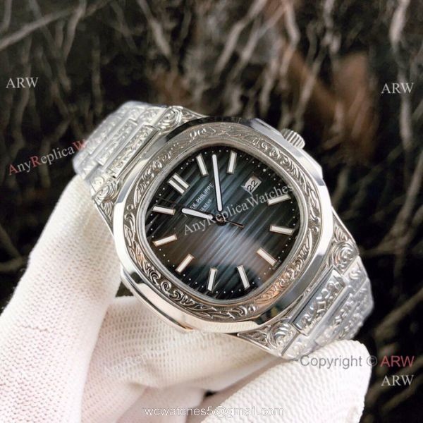 High Replica Patek Philippe Nautilus White Face Stainless Steel Tattoo Watches High Replica Patek Philippe Nautilus White Face Stainless Steel Tattoo Watches
