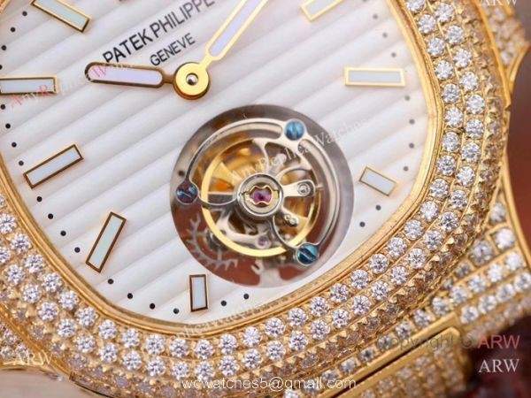 Swiss Copy Patek Philippe Nautilus Jumbo R8 Iced Out Full Diamond Watch Swiss Copy Patek Philippe Nautilus Jumbo R8 Iced Out Full Diamond Watch