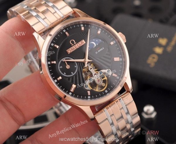 Best Replica Omega Tourbillon Moonphase Movement Stainless Steel Watch Best Replica Omega Tourbillon Moonphase Movement Stainless Steel Watch