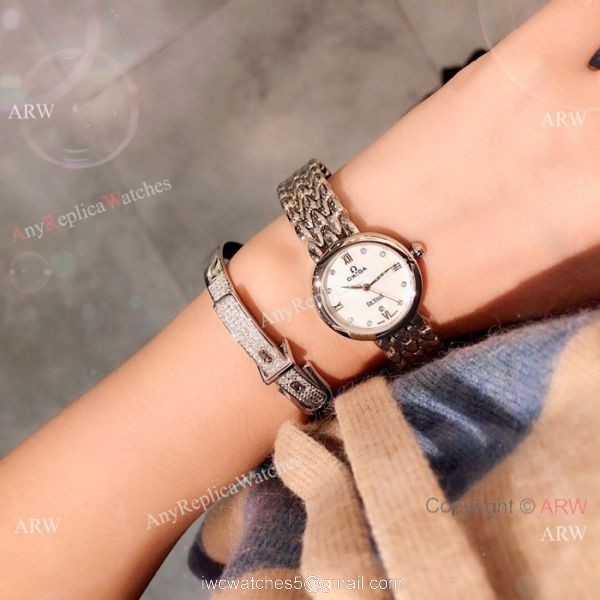 Replica Omega De Ville Dewdrop ladies Watch Stainless Steel Replica Omega De Ville Dewdrop ladies Watch Stainless Steel