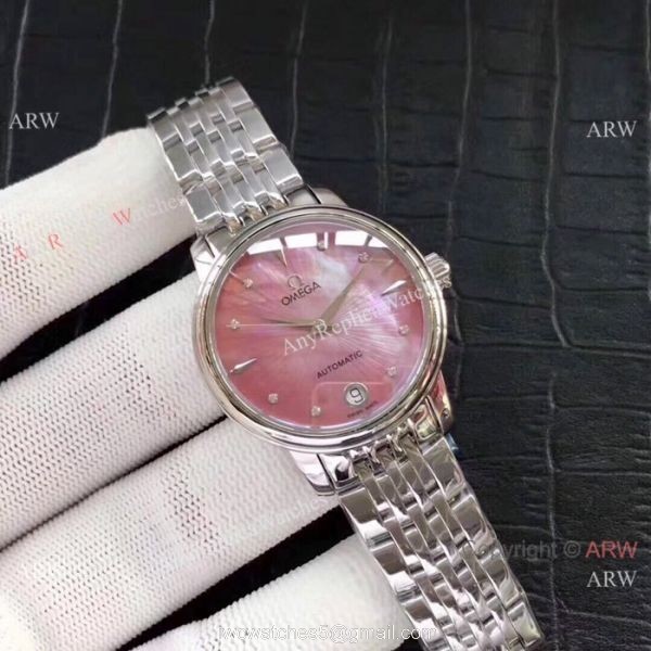 Replica Omega Women Watches Stainless Steel White Mother of Pearl Dial Replica Omega Women Watches Stainless Steel White Mother of Pearl Dial