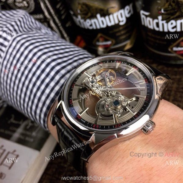 New Style Replica Omega Skeleton Watches Silver Case 42mm New Style Replica Omega Skeleton Watches Silver Case 42mm