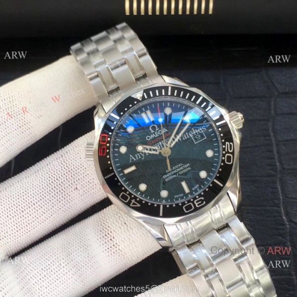 Omega Seamaster James Bond Omega Clone Watch Blue rubber Band Omega Seamaster James Bond Omega Clone Watch Blue rubber Band