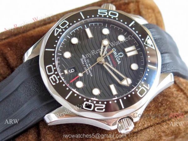(OM)Swiss Omega Seamaster Diver 300m Omega 8800 Movement watch Black Dial Black Rubber Strap (OM)Swiss Omega Seamaster Diver 300m Omega 8800 Movement watch Black Dial Black Rubber Strap
