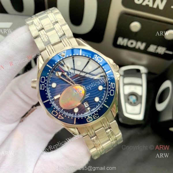 Swiss Omega Diver 300M James Bond Watch Replica Watch SS Blue Ceramic Swiss Omega Diver 300M James Bond Watch Replica Watch SS Blue Ceramic