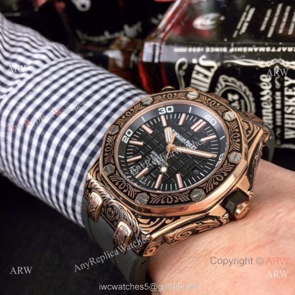 Replica Audemars Piguet Royal Oak Offshore Tattoo Watch SS Black Dial Replica Audemars Piguet Royal Oak Offshore Tattoo Watch SS Black Dial