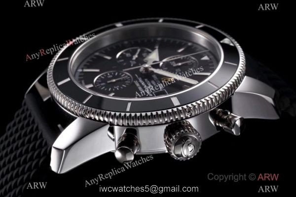 Swiss Copy Breitling Superocean Heritage Asia 7750 Watch SS Black Face Swiss Copy Breitling Superocean Heritage Asia 7750 Watch SS Black Face