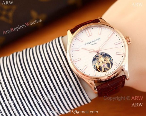 Patek Philippe Calatrava Copy Watches Two Tone Rose Gold Black Face Patek Philippe Calatrava Copy Watches Two Tone Rose Gold Black Face