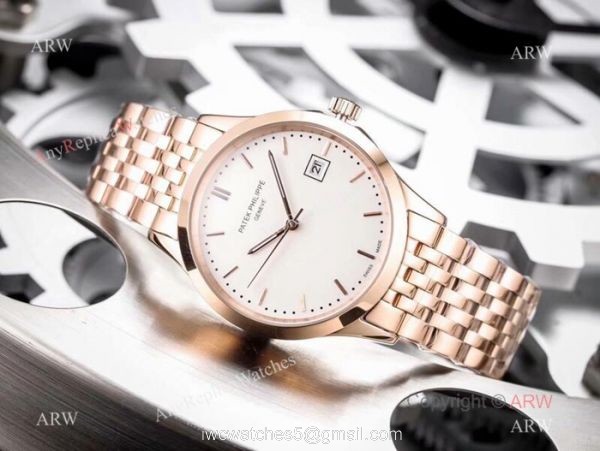 Fake Patek Philippe Calatrava White Dial Stainless Steel Watches 42mm Fake Patek Philippe Calatrava White Dial Stainless Steel Watches 42mm