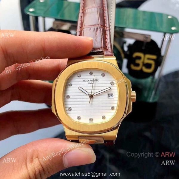 Fake Patek Philippe Nautilus 42mm Men Watches SS Diamond Marker Fake Patek Philippe Nautilus 42mm Men Watches SS Diamond Marker