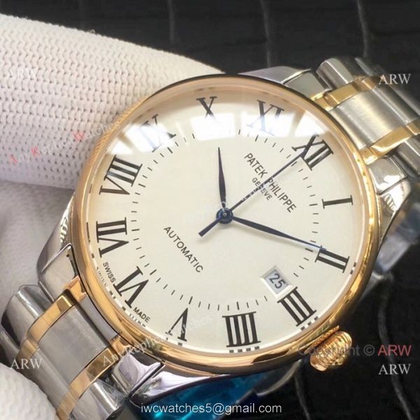 Patek Philippe Calatrava Stianless Steel White Watch New Replica Patek Philippe Calatrava Stianless Steel White Watch New Replica