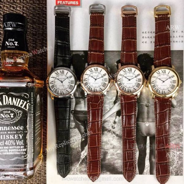 New Replica Cartier Ronde Solo Watches Rose Gold Automatic Movement New Replica Cartier Ronde Solo Watches Rose Gold Automatic Movement