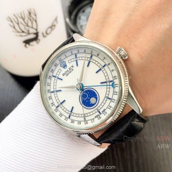 Rolex Geneve Cellini Moonphase SS Black Dial / New Baselworld Rolex Cellini Moonphase Replica Watch Rolex Geneve Cellini Moonphase SS Black Dial / New Baselworld Rolex Cellini Moonphase Replica Watch
