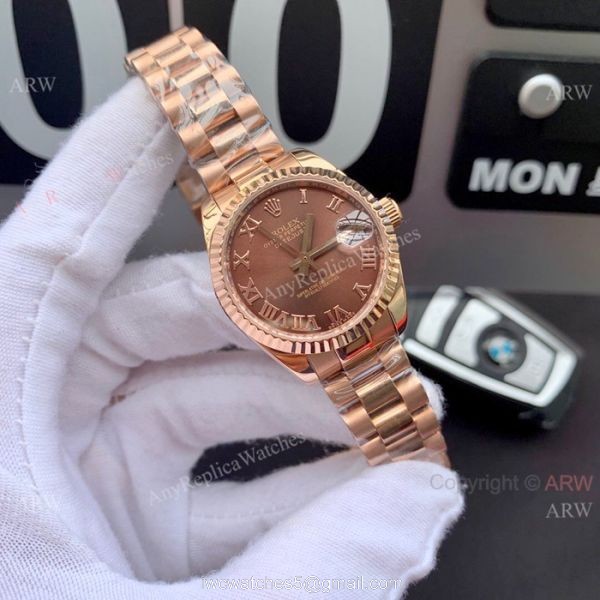 Swiss Replica Presidential Rolex Datejust 28mm Watch White MOP Dial Gold President Swiss Replica Presidential Rolex Datejust 28mm Watch White MOP Dial Gold President