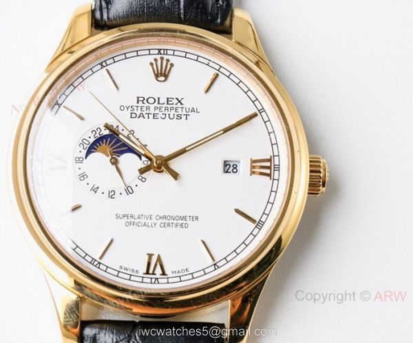New Copy Rolex Datejust Moonphase Gold Watch Swiss 8217 Movement New Copy Rolex Datejust Moonphase Gold Watch Swiss 8217 Movement