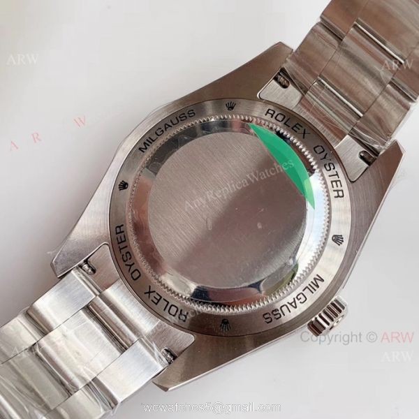 1:1 AR Replica Rolex Milgauss ETA 2824 Watch 904L Steel Black Dial 1:1 AR Replica Rolex Milgauss ETA 2824 Watch 904L Steel Black Dial