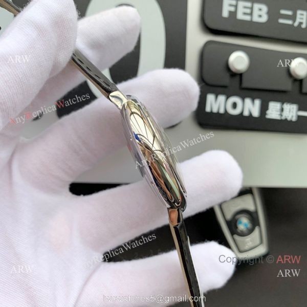 Ballon Bleu de Cartier Moonphase Copy Watch Black Leather Strap Ballon Bleu de Cartier Moonphase Copy Watch Black Leather Strap