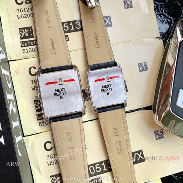 New Copy Cartier Tank Solo Watches Gold Case Diamond Bezel New Copy Cartier Tank Solo Watches Gold Case Diamond Bezel