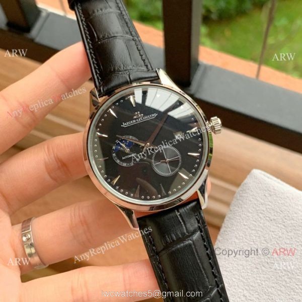 Fake Jaeger-leCoultre Moonphase Rose Gold White Dial Watch Fake Jaeger-leCoultre Moonphase Rose Gold White Dial Watch