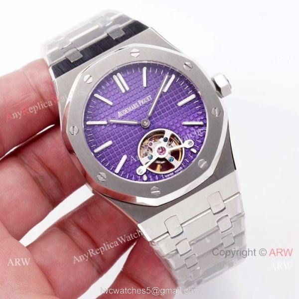 Swiss Replica Audemars Piguet Royal Oak Tourbillon SS Blue Dial watch 2924 Movement Swiss Replica Audemars Piguet Royal Oak Tourbillon SS Blue Dial watch 2924 Movement