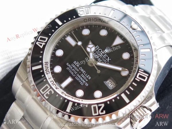 Best Replica Rolex Deepsea SEA-DWELLER SS Black Dial 44mm Watch Rolex VR Factory &8216;MAX Best Replica Rolex Deepsea SEA-DWELLER SS Black Dial 44mm Watch Rolex VR Factory &8216;MAX