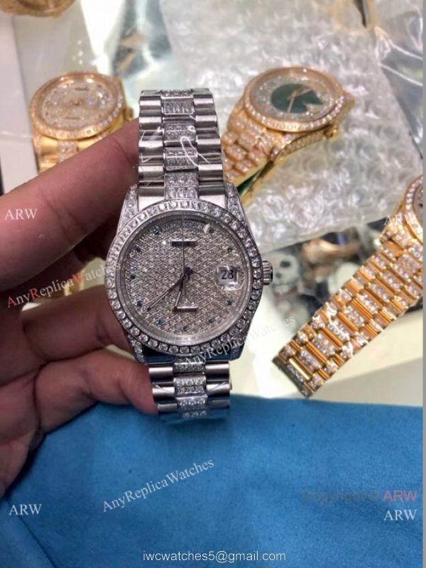 Rolex Presidential Diamond Bezel Replica Watch Day Date 28mm Women/Men Rolex Presidential Diamond Bezel Replica Watch Day Date 28mm Women/Men