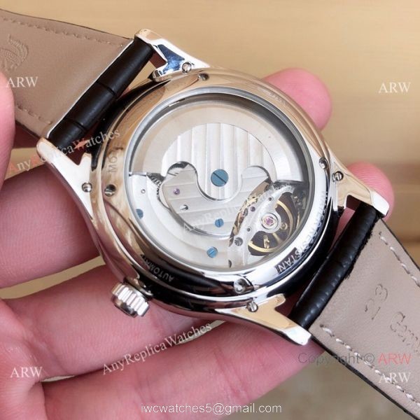 Fake Jaeger LeCoultre Master Tourbillon Moonphase Watch Black Leather Band Fake Jaeger LeCoultre Master Tourbillon Moonphase Watch Black Leather Band