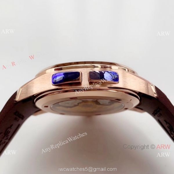(GR) Swiss Grade Patek Philippe Aquanaut Travel Time Rose Gold Watch (GR) Swiss Grade Patek Philippe Aquanaut Travel Time Rose Gold Watch